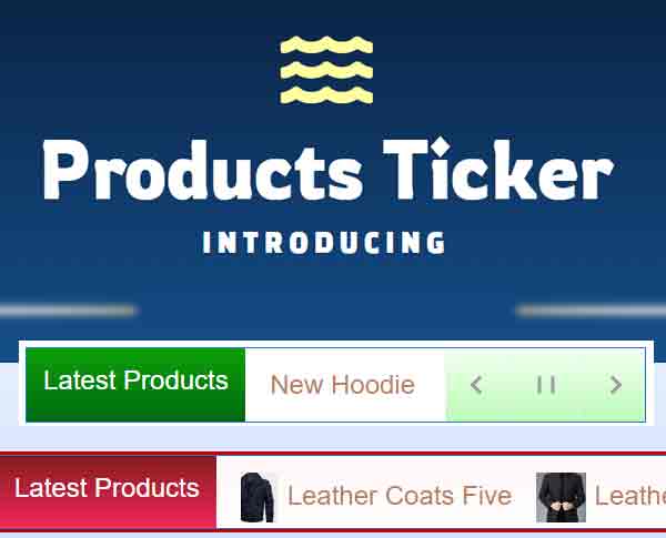 Products Ticker